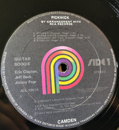 Eric Clapton, Jeff Beck, Jimmy Page : Guitar Boogie (LP, Comp, RE)