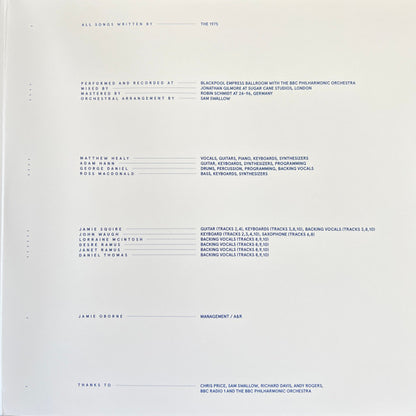 The 1975 : Live With The BBC Philharmonic Orchestra (2xLP, Album, RSD, Cle)