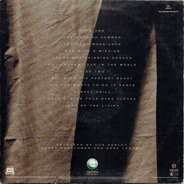 Don Henley : Building The Perfect Beast (LP, Album)