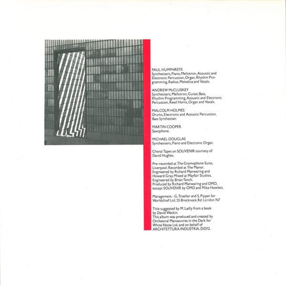 Orchestral Manoeuvres In The Dark : Architecture & Morality (LP, Album, Blu)