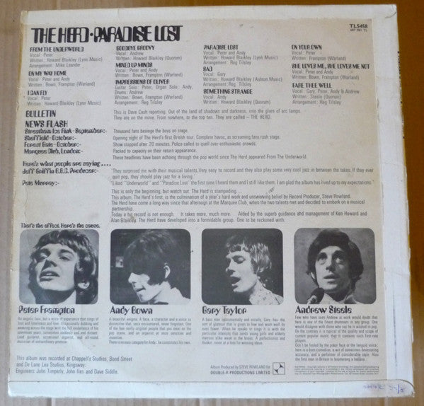 The Herd* : Paradise Lost (LP, Album, Mono)