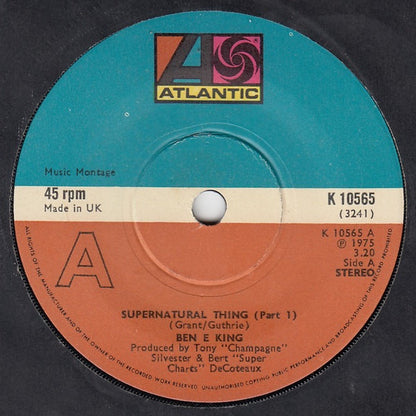 Ben E. King : Supernatural Thing (Part 1) (7", Single, Sol)