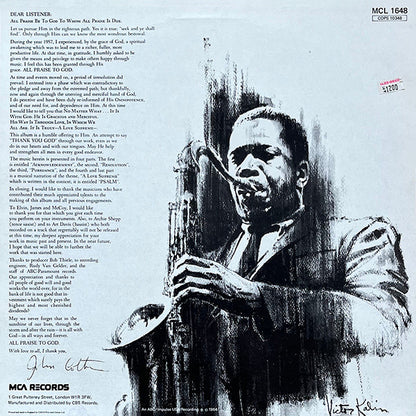 John Coltrane : A Love Supreme (LP, Album, RE)