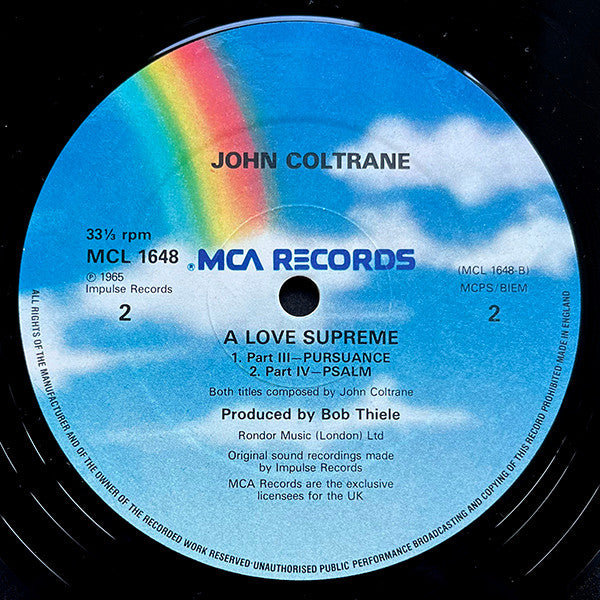 John Coltrane : A Love Supreme (LP, Album, RE)