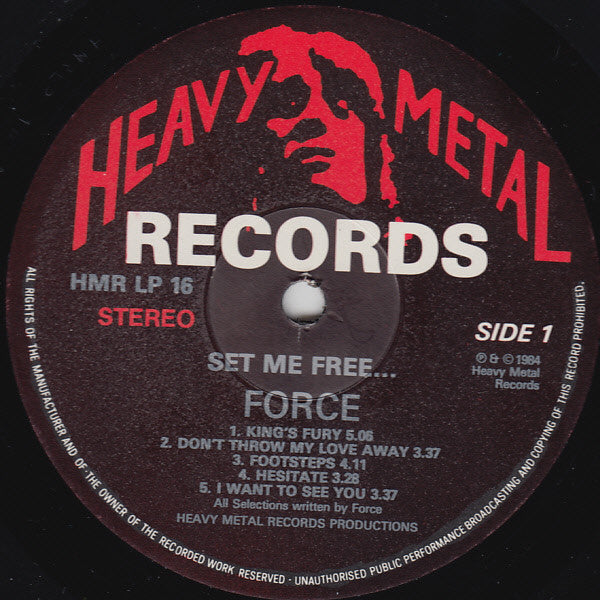 Force (17) : Set Me Free... (LP, Album)