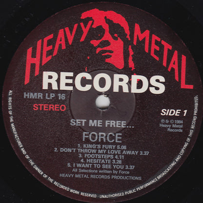 Force (17) : Set Me Free... (LP, Album)