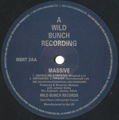 Massive* : Unfinished Sympathy (12", Single)