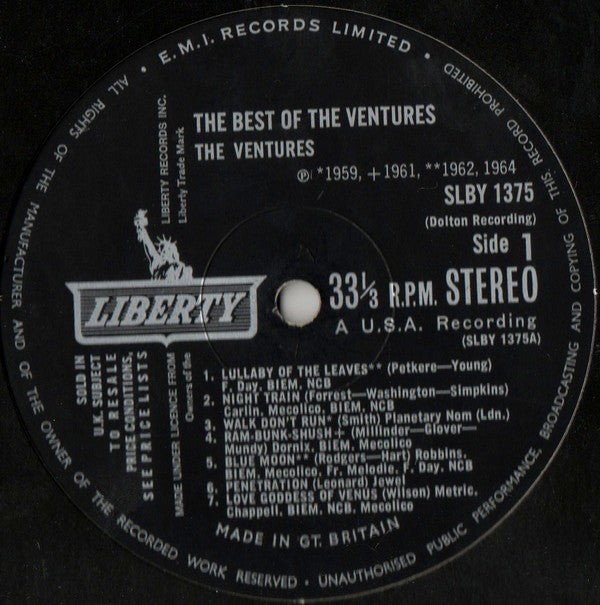 The Ventures : The Best Of The Ventures (LP, Comp)