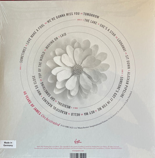 James : Be Opened By The Wonderful (40 Years Orchestrated) (2xLP, Album, Ltd, Gre)