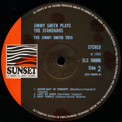 Jimmy Smith : Jimmy Smith Plays The Standards (LP, Comp)