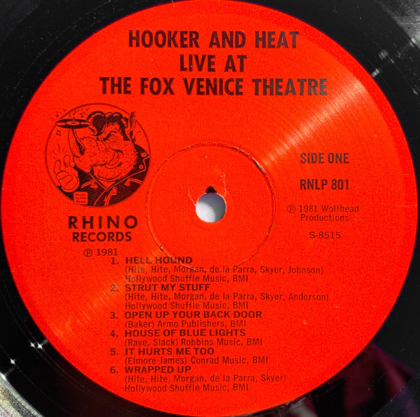 Hooker* N’ Heat* : Canned Heat & John Lee Hooker Recorded Live At The Fox Venice Theatre (LP, Album)