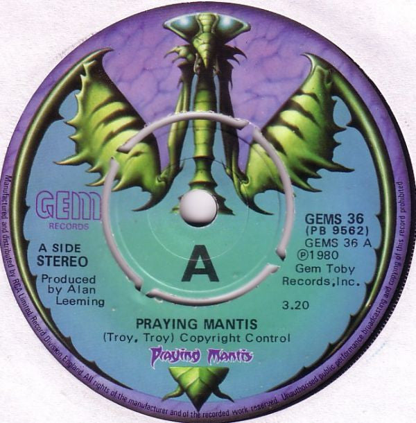 Praying Mantis (3) : Praying Mantis (7", Single)