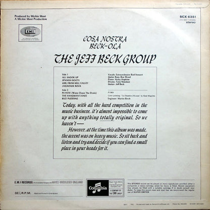Jeff Beck Group : Beck-Ola (LP, Album)