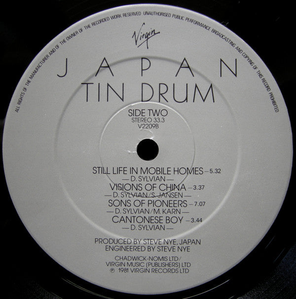 Japan : Tin Drum (LP, Album)