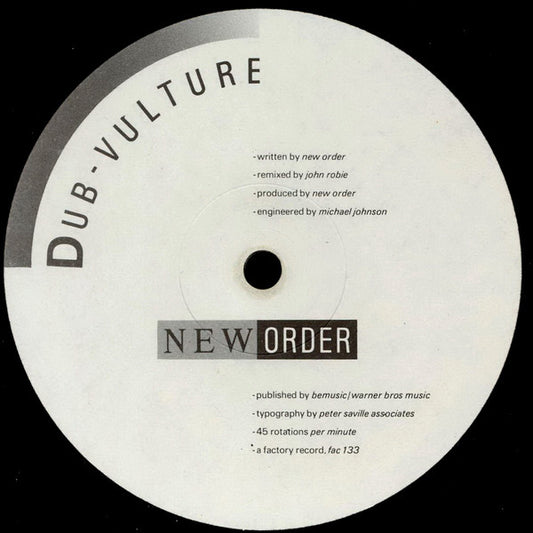 New Order : Sub-Culture (12", Single)