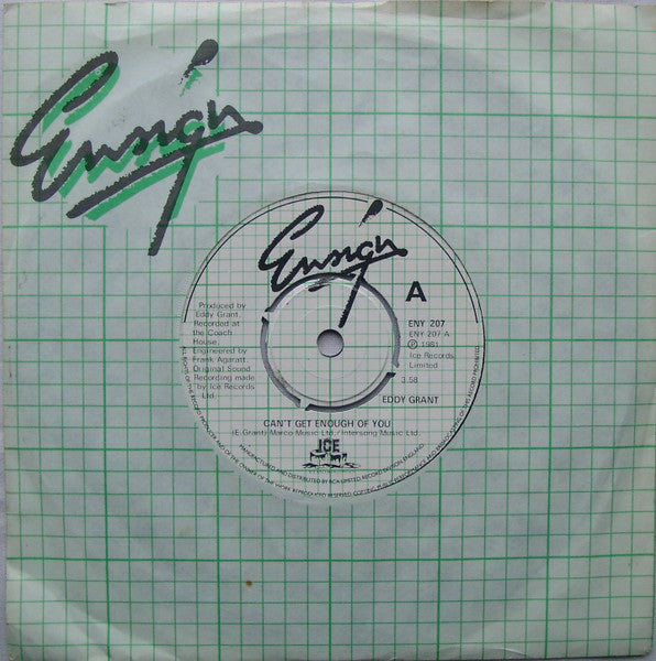 Eddy Grant : Can't Get Enough Of You (7")