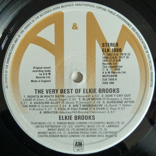 Elkie Brooks : The Very Best Of Elkie Brooks (LP, Comp)