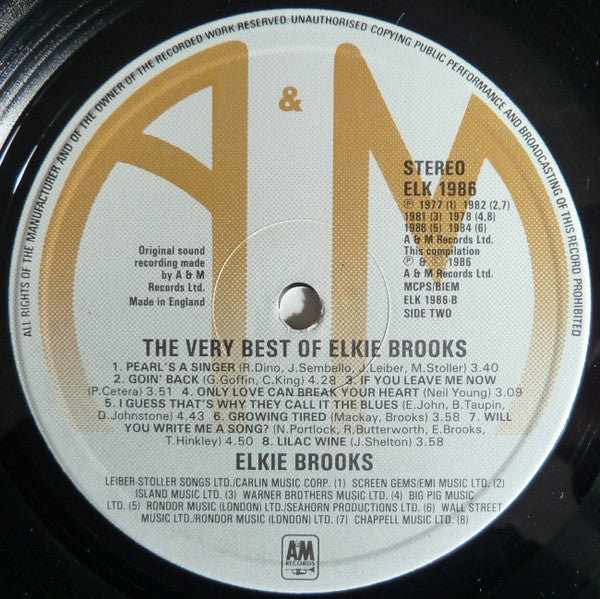 Elkie Brooks : The Very Best Of Elkie Brooks (LP, Comp)