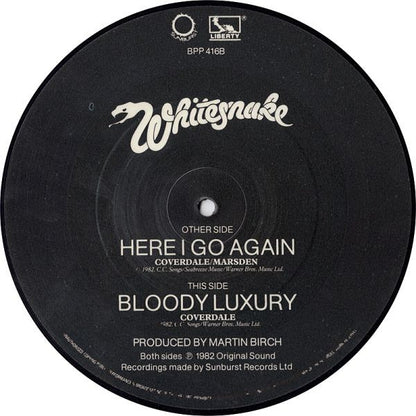 Whitesnake : Here I Go Again (7", Single, Pic)