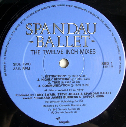 Spandau Ballet : The Twelve Inch Mixes (2xLP, Comp)