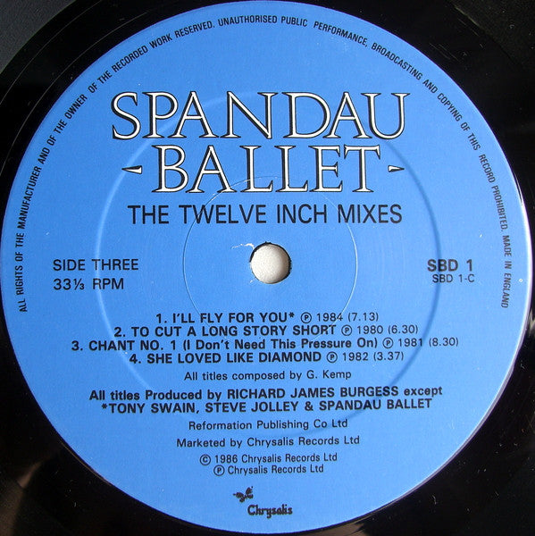 Spandau Ballet : The Twelve Inch Mixes (2xLP, Comp)