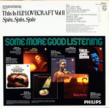 HP Lovecraft : This Is H.P. Lovecraft Vol II (Spin, Spin, Spin) (LP, Album, RE)