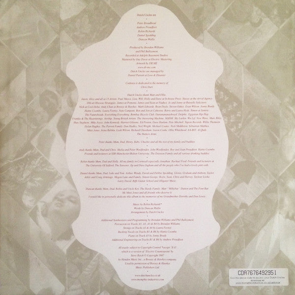 Dutch Uncles : Cadenza (LP, Album, Gat)