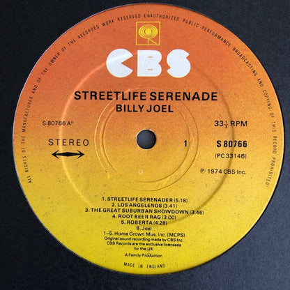 Billy Joel : Streetlife Serenade (LP, Album)