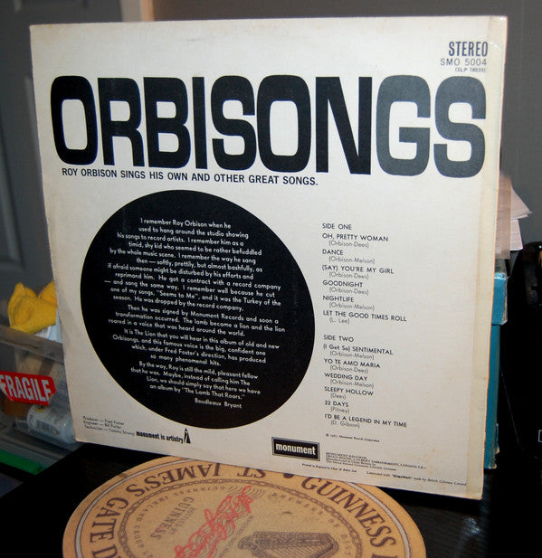 Roy Orbison : Orbisongs (LP, Album)