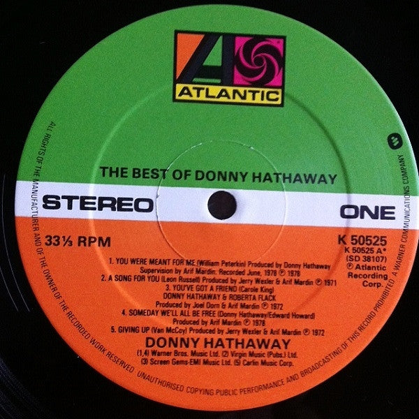 Donny Hathaway : The Best Of Donny Hathaway (LP, Comp)