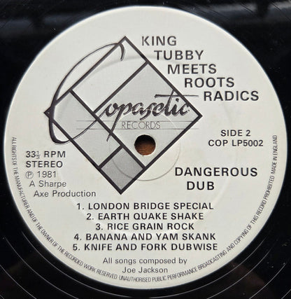 King Tubby Meets Roots Radics* : Dangerous Dub (LP, Album)