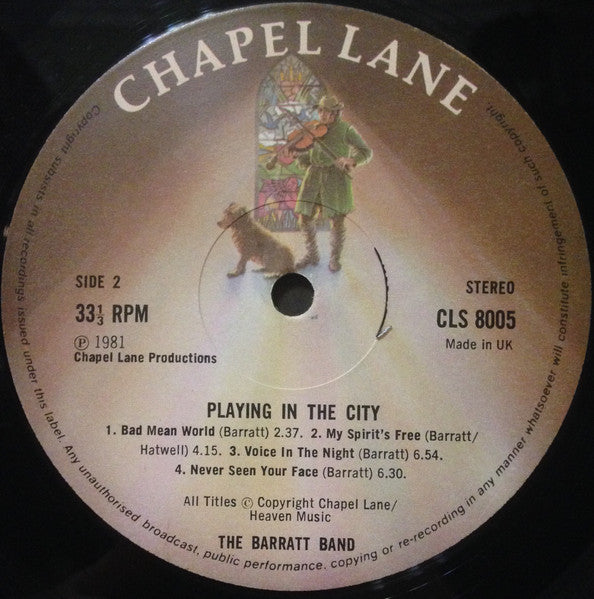 Barratt Band : Playing In The City (LP, Album)