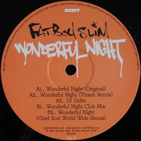 Fatboy Slim : Wonderful Night (12")