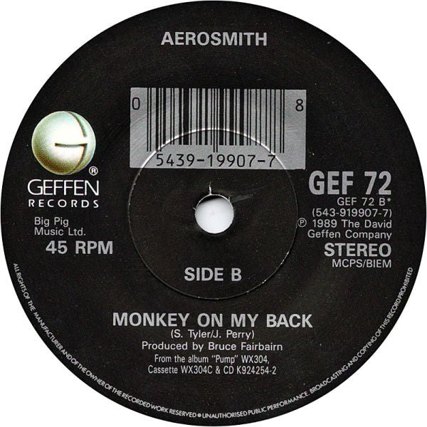 Aerosmith : Dude (Looks Like A Lady) (7", Single)