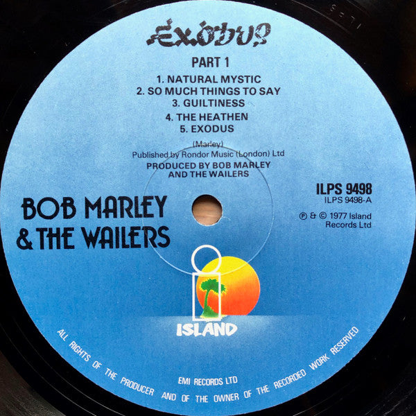 Bob Marley & The Wailers : Exodus (LP, Album, RP, Blu)