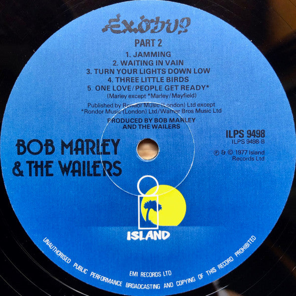 Bob Marley & The Wailers : Exodus (LP, Album, RP, Blu)