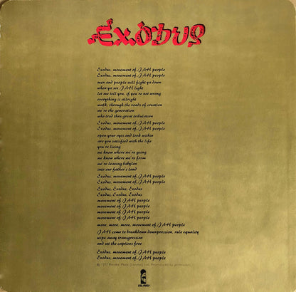 Bob Marley & The Wailers : Exodus (LP, Album, RP, Blu)