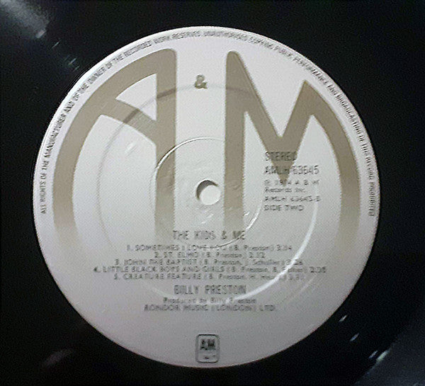 Billy Preston : The Kids & Me (LP, Album)