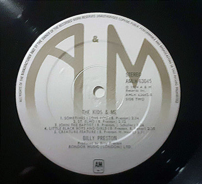 Billy Preston : The Kids & Me (LP, Album)