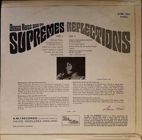 Diana Ross And The Supremes* : Reflections (LP, Album)