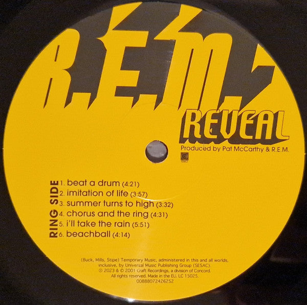 R.E.M. : Reveal (LP, Album, RE, 180)