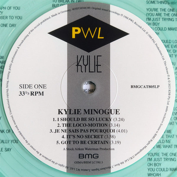 Kylie Minogue : Kylie (LP, Album, Ltd, RE, RM, Aqu)