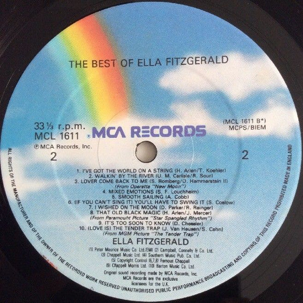 Ella Fitzgerald : The Best Of Ella Fitzgerald (LP, Comp, RE)