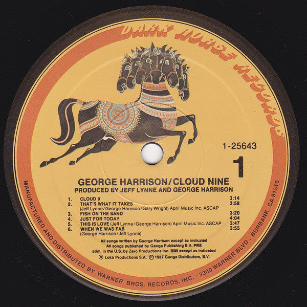 George Harrison : Cloud Nine (LP, Album, Spe)