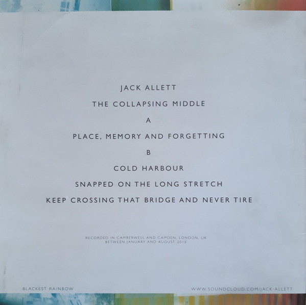 Jack Allett : The Collapsing Middle (LP, Album, Ltd + CD, Album, Ltd)