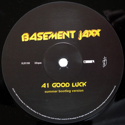 Basement Jaxx : Good Luck / Cish Cash / Right Here's The Spot (Remixes By Basement Jaxx, Vitalic & Switch) (12", Single)