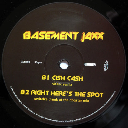 Basement Jaxx : Good Luck / Cish Cash / Right Here's The Spot (Remixes By Basement Jaxx, Vitalic & Switch) (12", Single)