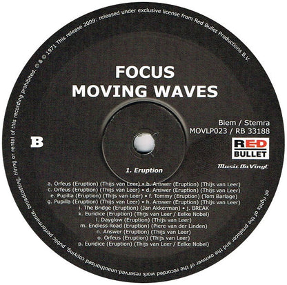 Focus (2) : Moving Waves (LP, Album, RE, 180)