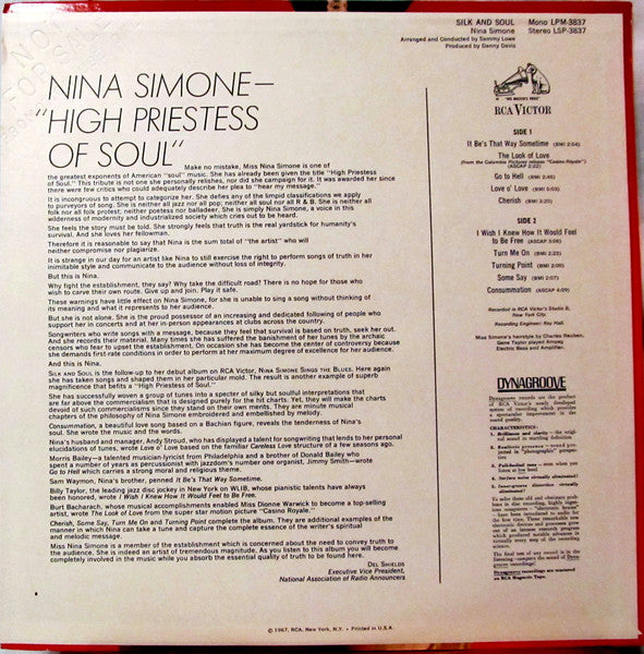 Nina Simone : Silk & Soul (LP, Album, Mono, Ind)