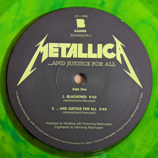 Metallica : …And Justice For All (2xLP, Album, Ltd, RE, Dye)